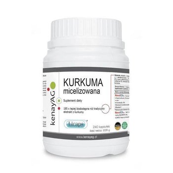 Suplement diety, Micelizowana Kurkuma (240 kaps.) - Kenay
