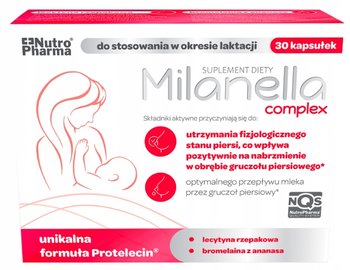 Suplement diety, Milanella Complex, Laktacja Karmienie, 30 Kaps. - Nutropharma