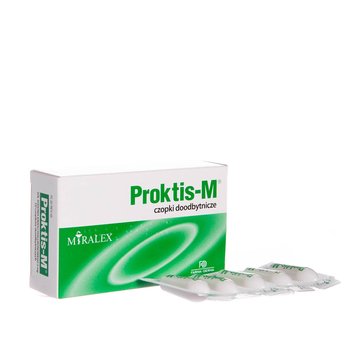 Suplement diety, Miralex, Proktis-M, czopki doodbytnicze, 10 czopków - MIRALEX