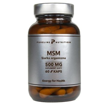 Suplement diety, MSM, Siarka organiczna 500 mg, 60 kaps. - MSM