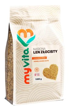 Suplement diety, MyVita, Len złocisty, nasiona, 1000g - Len złocisty 1000g