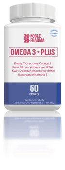 Suplement diety, NoblePharma Omega 3 Plus, suplement diety, 60 kapsułek - Inna marka