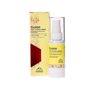 Suplement diety, Nordaid, Witamina D4000 Spray, 30 ml - inna