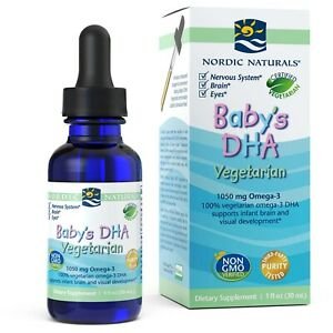Suplement diety, Nordic Naturals Baby's DHA wegetariańskie ekologiczne kwasy Omega-3 dla dzieci 30 ml - Nordic Naturals