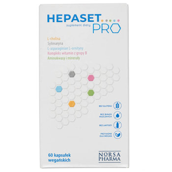 Suplement diety, Norsa Pharma, Hepaset PRO, 60 kaps. - Norsa Pharma