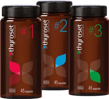 Suplement diety, Norsa Pharma, Thyroset, 3x45 kapsułek - Norsa Pharma