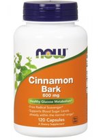 Suplement diety, Now - Cinnamon bark - 120 kaps