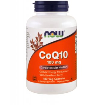 Suplement diety, NOW, CoQ10 100mg, 180 kaps. - Now