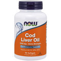 Suplement diety, NOW FOODS Cod Liver Oil Extra Strength - Tran 1000mg 90 kaps - Now Foods
