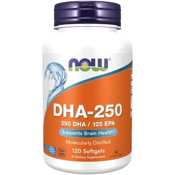 Suplement diety, NOW FOODS DHA - 250 DHA 125 EPA 120 kaps - Inna marka