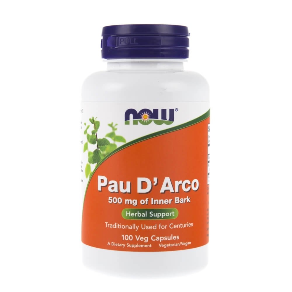 Suplement diety NOW FOODS Pau D'arco 500 mg, 100 kapsułek | Sklep EMPIK.COM