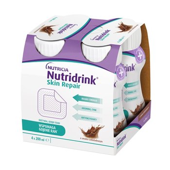 Suplement diety, Nutridrink Skin Repair, smak czekoladowy, płyn doustny, 4 x 200 ml - Nutricia