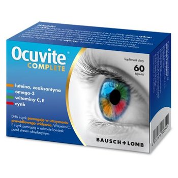 Suplement diety, Ocuvite Complete, prawidłowe widzenie, 60 kapsułek - BAUSCH & LOMB
