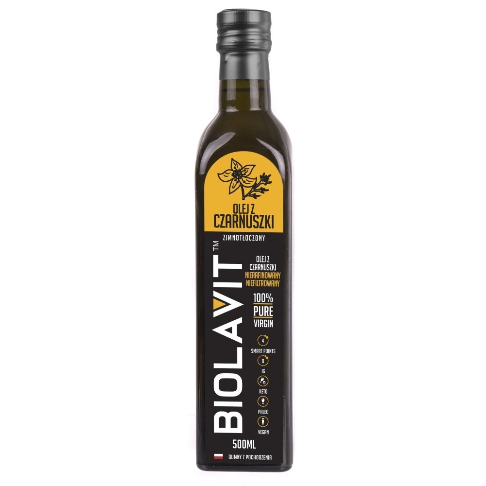 Suplement diety, Olej z czarnuszki BIOLAVIT, 500 ml