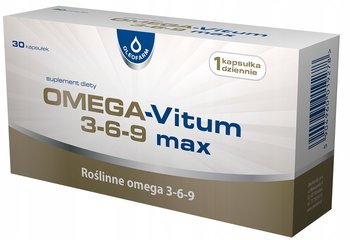 Suplement diety, Oleofarm, Omega-vitum 3-6-9 Max, Roślinne Kwasy Tłuszczowe Omega Odporność, 30 Tabl. - Oleofarm