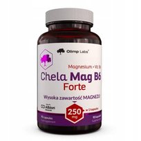 Suplement diety, OLIMP Chela-Mag B6 Forte, MAGNEZ CHELAT WITAMINA, 90 kapsułek Olimp