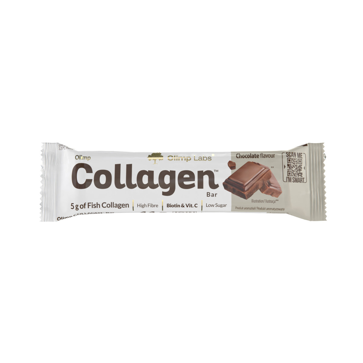 Фото - Передтренувальний комплекс Olimp Suplement diety,  Collagen Bar - 44 g-Chocolate 