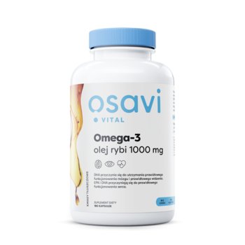 Suplement diety, Osavi, Omega-3 olej rybi 1000 mg, 180 kaps. - Osavi