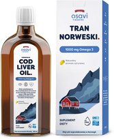 Suplement diety, Osavi - Tran Norweski, 1000mg Omega 3, Cytryna, 250 ml Inna marka