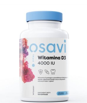 Suplement diety, Osavi Witamina D3 4000IU 120 kapsułek - Osavi