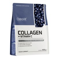 Suplement diety, OstroVit COLLAGEN + VITAMIN C 400 g czarna porzeczka OstroVit