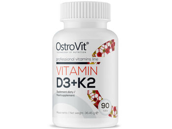 Suplement diety, OstroVit, Vitamin D3 + K2, 90 tabletek - OstroVit