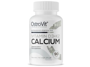 Suplement diety, OstroVit, Vitamin D3 + K2 Calcium, 90 tabletek - OstroVit