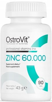 Suplement diety, OstroVit, Zinc 60,000 cynk, 90 tab. - OstroVit