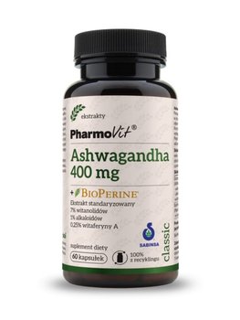 Suplement diety, Pharmovit Ashwagandha Bioperine 60 k - Pharmovit