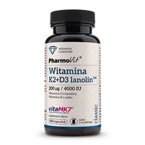 Suplement diety, Pharmovit Witamina K2 MK7+ D3 4000 60 kap Pharmovit