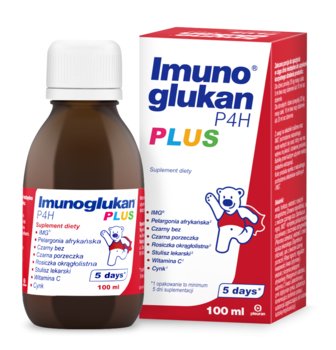 Suplement diety, Pleuran, Imunoglukan P4H Plus Płyn Na Odporność, 100 ml - Inna marka