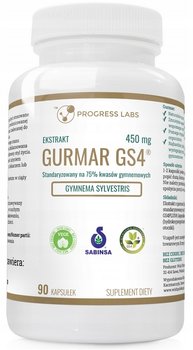 Suplement Diety, Progress Gurmar Gs4 Ekstrakt 450mg 90k Gymnema Sylwestre Mniejszy Apetyt - Progress Labs