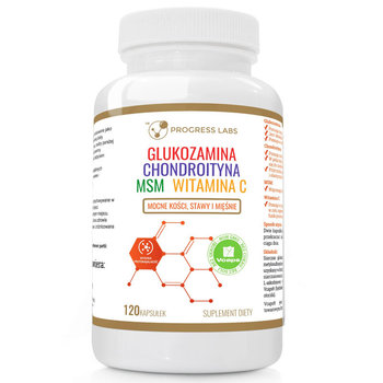 Suplement diety, Progress Labs Glukozamina Chondroityna Msm Witamina C 120Caps - Progress Labs