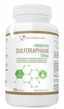 Suplement diety, Progress Labs, Sulforafran z brokułu prebiotyk, 60 kaps. - Progress Labs