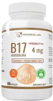 Suplement diety, Progress Labs, WITAMINA B17 4 mg + PREBIOTYK, amigdalina, 60 kaps. - Progress Labs