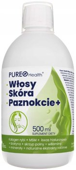 Suplement diety, Pureo Health, Włósy Skóra Paznokcie+ Kolegen, 500 Ml - Pureo Health