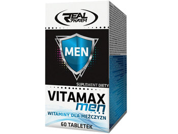 Suplement diety, Real Pharm, Vitamax Men, 60 tabletek  - Real Pharm