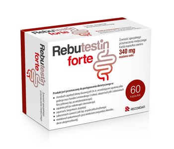 Suplement diety, Rebutestin Forte 340 mg, 60 kaps. - REBUTESTIN