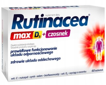 Suplement diety, Rutinacea Max D3 + Czosnek Witamina D, 60 Tab. - Aflofarm