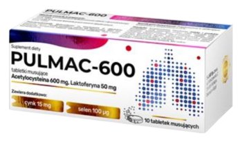 Suplement diety, S-lab, Pulmac-600, 10 tabletek - S-LAB