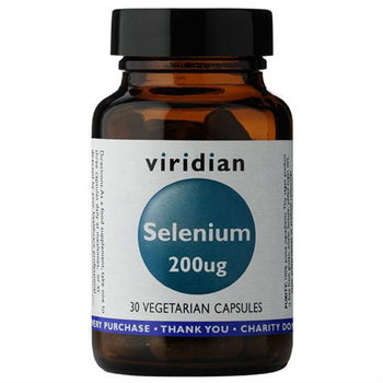 Suplement diety, Selen Selenium 200ug 30 kapsułek Viridian - Viridian