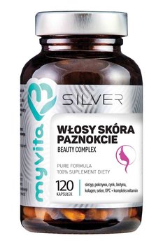 Suplement diety, SILVER 100% Włosy, skóra, paznokcie - Beauty Complex 120kaps. MyVita - MyVita