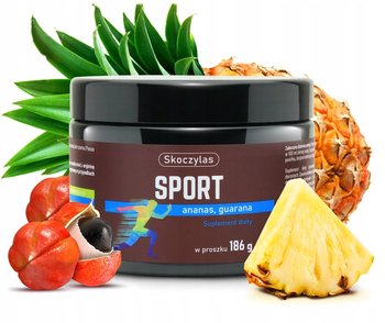 Suplement diety, Skoczylas, Sport Ananas, Guarana, 186g - Skoczylas