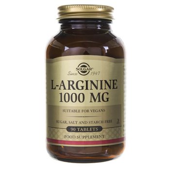 Suplement diety, Solgar, Aminokwasy, L-Arginina 1000 mg, 90 tabletek - Solgar