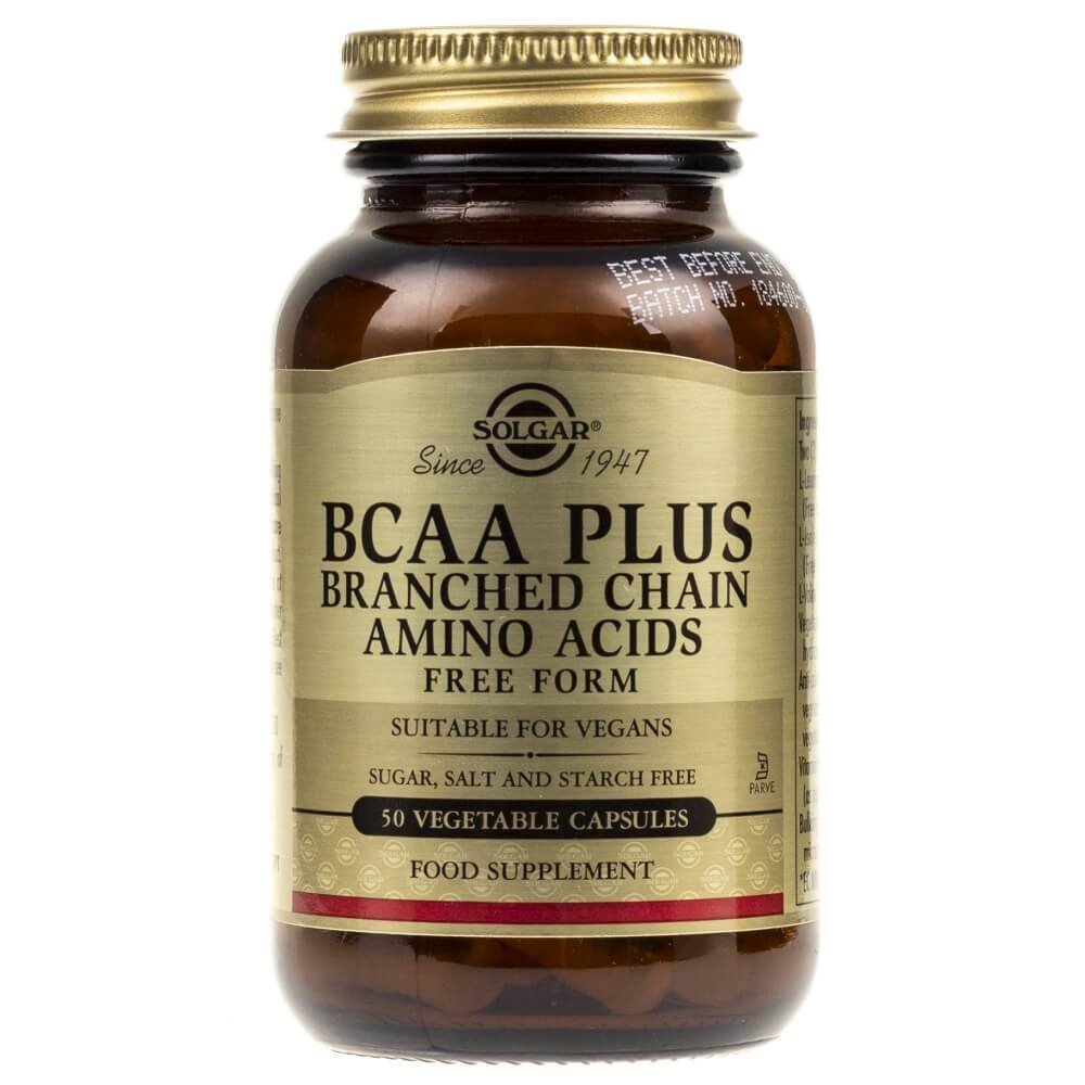 Suplement diety, Solgar, BCAA Plus, 50 kapsułek | Sklep EMPIK.COM