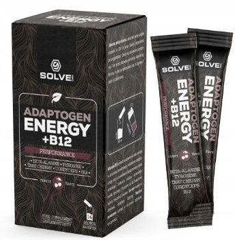 Suplement diety, Solve Labs, Adaptogen Energy + B12 Saszetki - Solve Labs