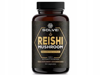 Suplement diety, Solve Labs, Reishi (Ganoderma lucidum) 10:1, 60x500mg - Solve Labs