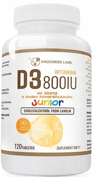 Suplement Diety, Suplement Diety, Witamina D Junior 800 Iu, Dla Dzieci, 120 Tab. - Progress Labs