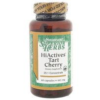 Suplement diety SWANSON HiActives Tart Cherry 465 mg, 60 kapsułek