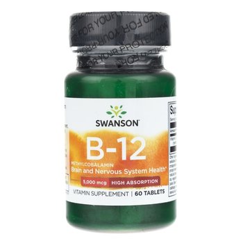Suplement diety, Swanson, Metylokobalamina B-12, 5 mg, 60 tabletek - Swanson